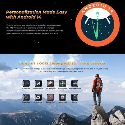 OUKITEL RT3 Pro Tableta IP68 Duradero 4GB128GB 8Pulgadas 4G