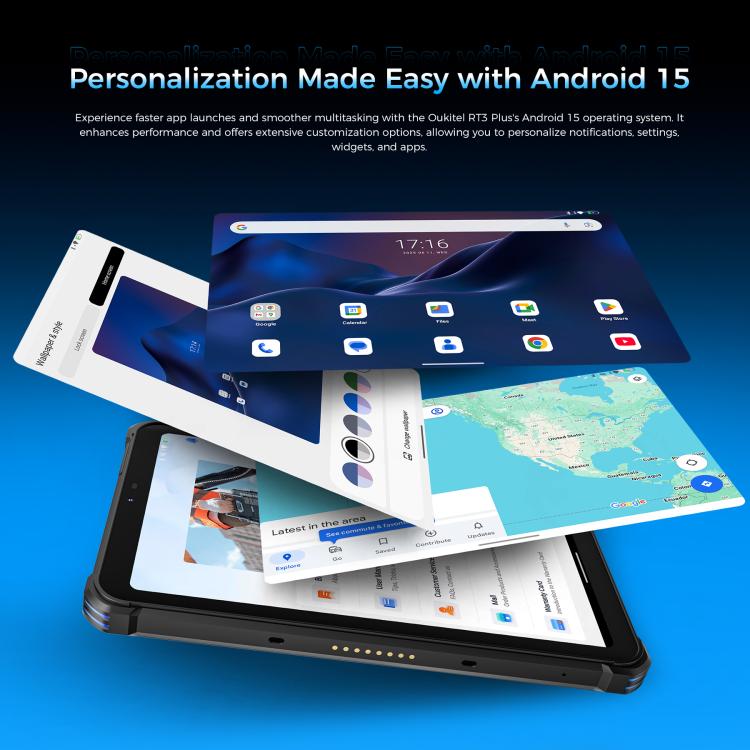 OUKITEL RT3 Plus Tableta Resistente 4G 4GB+128GB IP68 UE Plug by OUKITEL