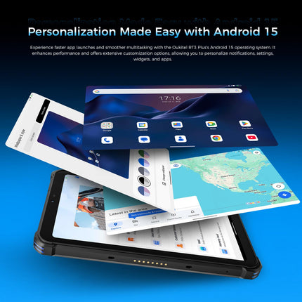 OUKITEL RT3 Plus Tablet Rugged 8.0" 4GB 128GB IP68/IP69K Azul