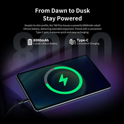 Tableta PC Teclast T60 Plus 4G LTE, 6 GB + 128 GB, 12 pulgadas, Android 14, MediaTek Helio G88 Octa Core, compatible con doble SIM, T60 Plus