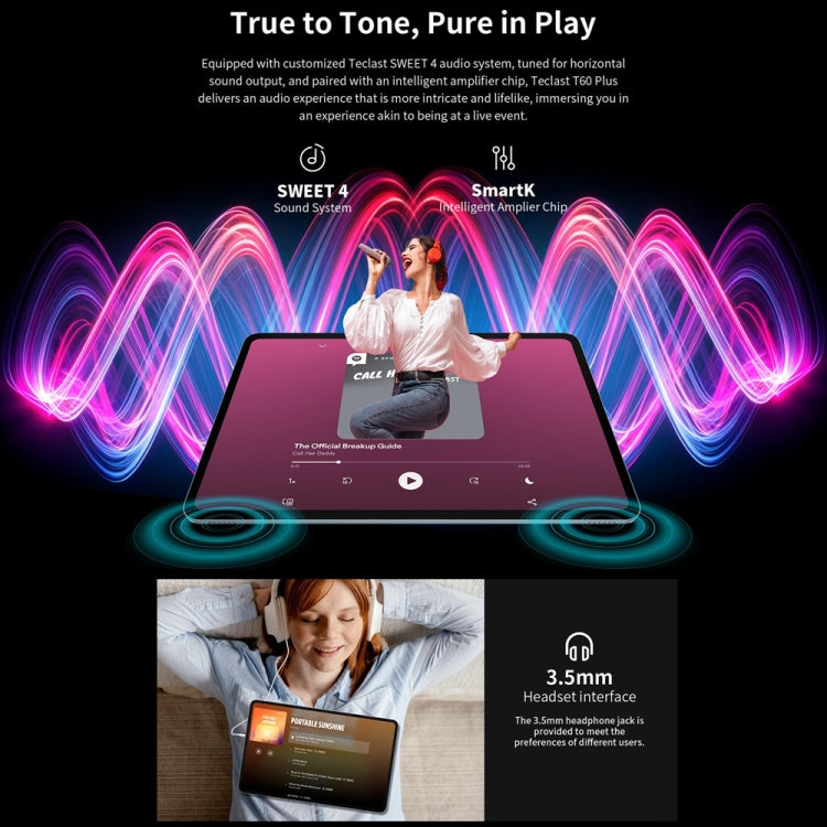 Tableta PC Teclast T60 Plus 4G LTE, 6 GB + 128 GB, 12 pulgadas, Android 14, MediaTek Helio G88 Octa Core, compatible con doble SIM, T60 Plus