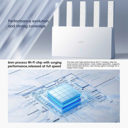 Xiaomi Router BE5000 WiFi 7 Doble Banda 2.4GHz 5GHz 512MB RAM 2.5G Puerto US Plug