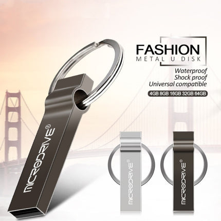 MicroDrive 128GB USB 2.0 Metal Llavero U Disco Unidad USB Llavero Metal