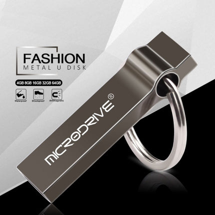 MicroDrive 128GB USB 2.0 Metal Llavero U Disco Unidad USB Llavero Metal