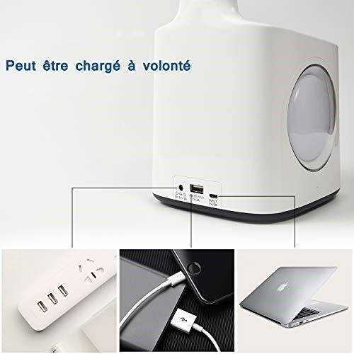 YWXLight 10W Lámpara De Mesa Con Control Táctil Portalápiz
