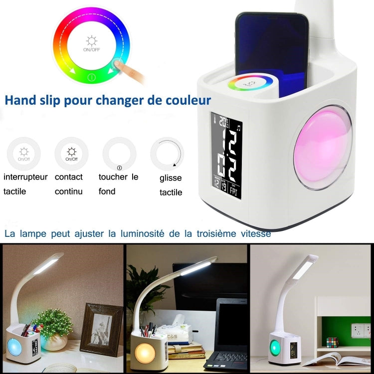 YWXLight 10W Lámpara De Mesa Con Control Táctil Portalápiz