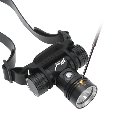 YWXLight Linterna de Buceo 60m Indicador de Batería