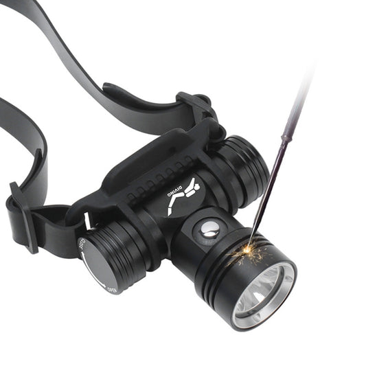 YWXLight Linterna de Buceo 60m Indicador de Batería