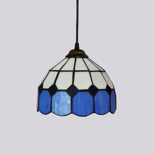 LuminaBar Lámpara Colgante Bar Vidrieras 8 Pulgadas Estilo