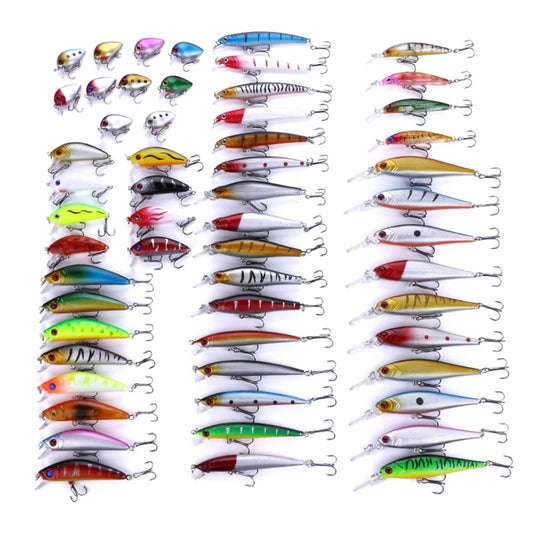 HENGJIA Set056 Señuelos De Pesca 56 Pcs Cebos 3 A 10 Cm