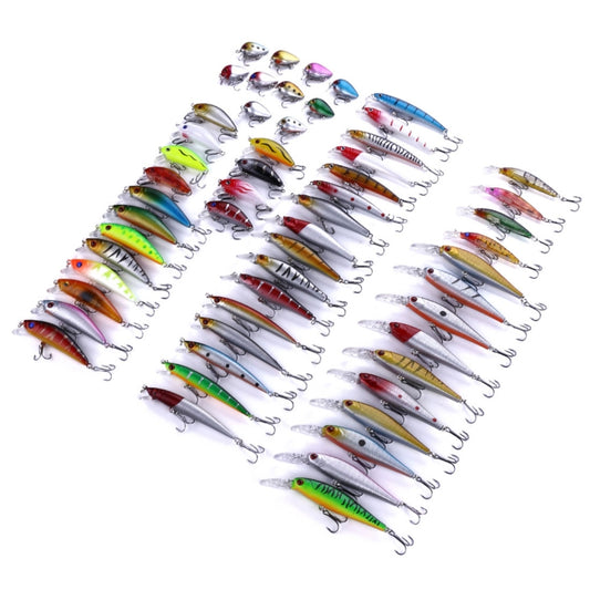 HENGJIA Set056 Señuelos De Pesca 56 Pcs Cebos 3 A 10 Cm
