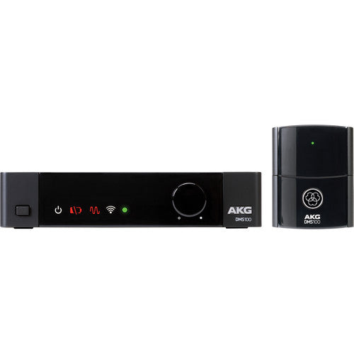 AKG DMS100 Sistema inalámbrico digital para instrumentos con micrófono Lavalier cardioide y receptor de mesa