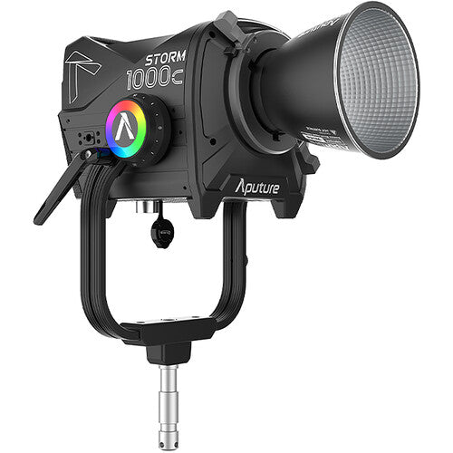Aputure STORM 1000c Kit Cine con Luz LED Monolight Fresnel 15-45° Barndoor