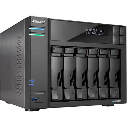 Asustor Lockerstor 6 Gen2+ NAS 48TB 6 bahías 8GB RAM 2.0 GHz Quad-Core