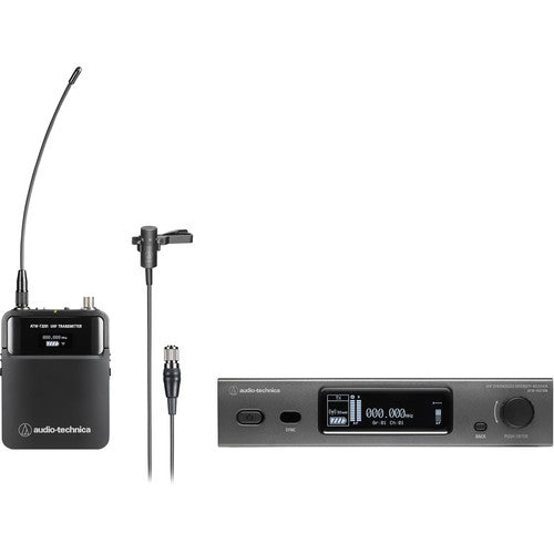 Audio-Technica ATW-3211N/831 Sistema Inalámbrico Micrófono Lavalier Cardioide 9.5h Batería 330ft Alcance
