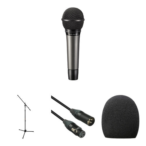 Audio-Technica ATM510 Micrófono Dinámico Cardioide Incluye Soporte Cable Viento