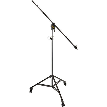 Auray MS-SB1W Soporte de Micrófono Estudio Ajustable 52-90" con Boom Telescópico 49-89.5" y Base con Ruedas