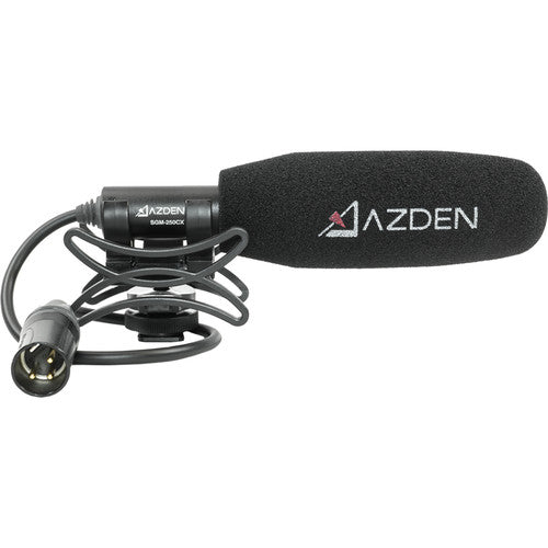 Azden SGM-250CX Micrófono de cañón corto con parabrisas y shockmount