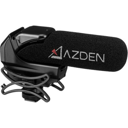 Azden SMX-15 Micrófono Shotgun para Video con Funda Antiviento Furry