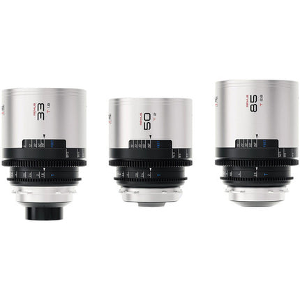 BLAZAR LENS Remus-M Set de 3 Lentes Anamórficos Full Frame 33 50 85mm T1.8 T2.0 T2.8 Leica L