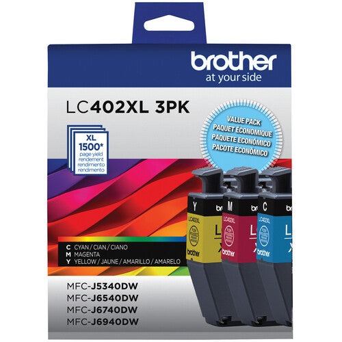 Brother LC402 Kit Cartuchos de Tinta 4 colores alto rendimiento para impresora INKvestment