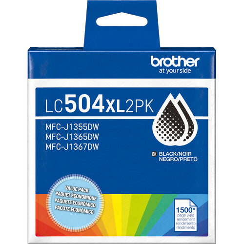 Cartuchos de tinta Brother LC504XL kit CMY y 2 negros para impresoras INKvestment