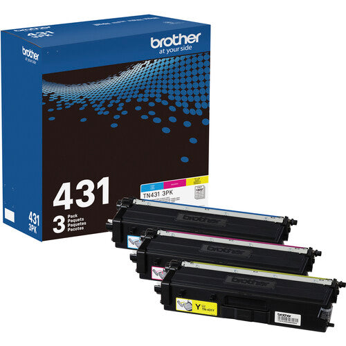 Brother TN431 Kit Cartuchos de Tóner 4 Colores Rendimiento Estándar para Impresoras Brother