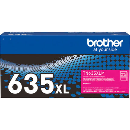 Brother TN635XL Kit de Cartuchos de Tóner de Alto Rendimiento 5500 Páginas Negro Azul Magenta Amarillo