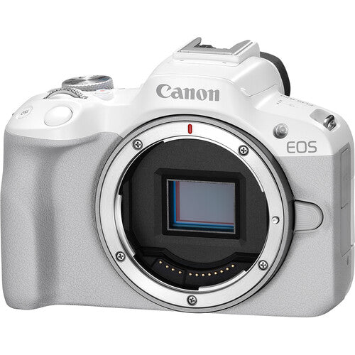Canon EOS R50 Cámara Sin Espejo 24.2MP 4K Kit Essentials Plus Blanco