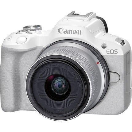 Canon EOS R50 Cámara sin Espejo con Lentes 18-45mm 50mm 24.2MP UHD 4K Kit Essentials+