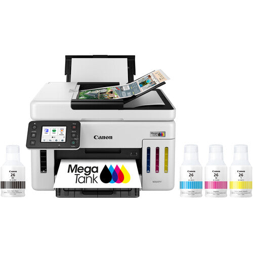 Canon MAXIFY GX6120 Impresora Multifuncional Color Wireless con Tanque Mega 250 Hojas Kit de Tintas GI-26