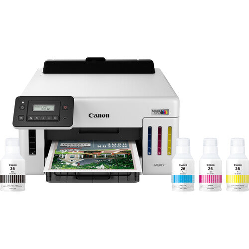 Impresora de inyección de tinta Canon MegaTank GX5120 con 3 botellas GI-26 impresión dúplex y 350 hojas