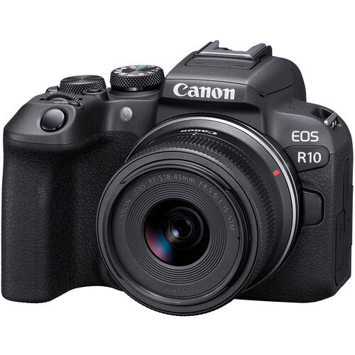 Canon EOS R10 Cámara sin Espejo 24.2MP 4K con Lente 18-45mm Kit Essentials Plus
