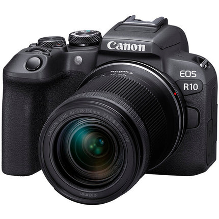 Canon EOS R10 Cámara Sin Espejo con Lente 18-150mm Micrófono Inalámbrico y Batería Extra