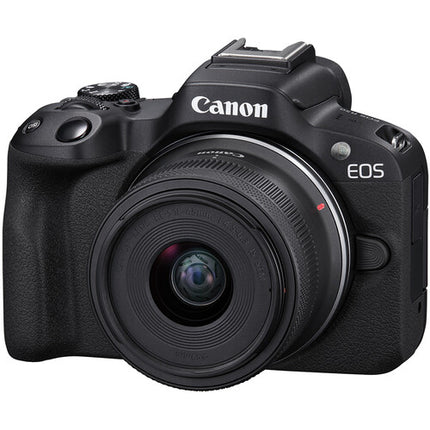 Canon EOS R50 Cámara Sin Espejo 24.2MP 4K Kit con Lentes 18-45mm 50mm y Accesorios