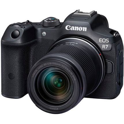 Canon EOS R7 Cámara Sin Espejo 32.5MP 4K60 Video con Lente 18-150mm y Kit Essentials+