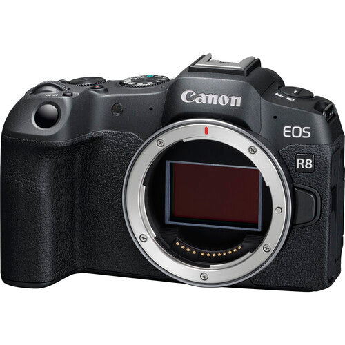 Canon EOS R8 Cámara sin espejo con lente RF 100mm f2.8 y kit flash dental