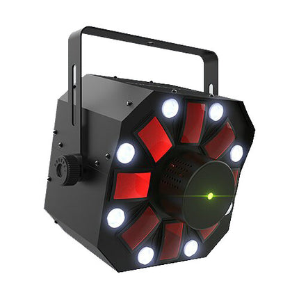 CHAUVET DJ Swarm 5 FX ILS Kit de efectos múltiples RGB-AW láser y estroboscópico con cable DMX seguridad y abrazadera