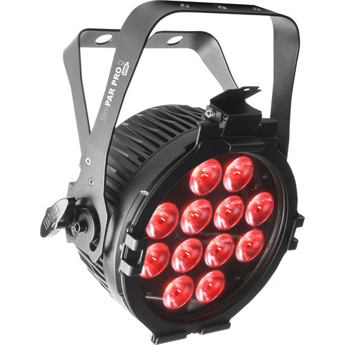 CHAUVET DJ SlimPAR Pro Q Kit de 4 Luces LED RGBA con Control Remoto y Bolsa