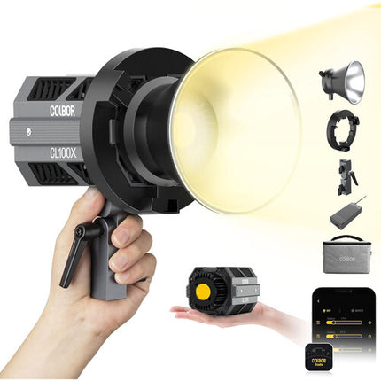 COLBOR CL100X Luz LED Bi-Color Kit 3 Luces Softbox 2700-6500K CRI 97+