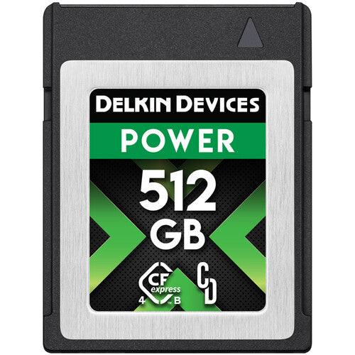 Delkin Devices POWER 4.0 CFexpress Tipo B 512GB Kit 2 Unidades 3650 MB/s Lectura 3240 MB/s Escritura