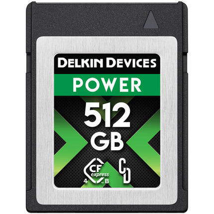 Delkin Devices 512GB POWER 4.0 Tarjeta Memoria CFexpress Tipo B con Lector USB 3.2