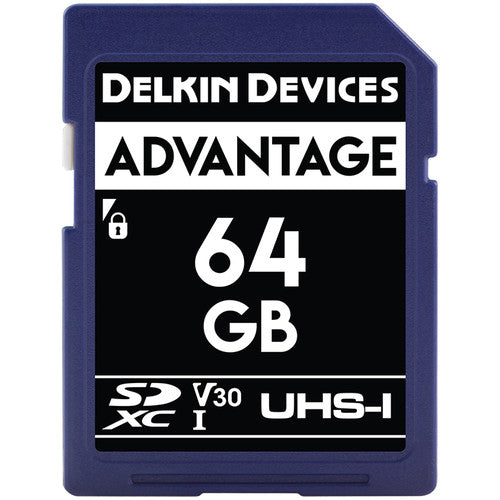Delkin Devices Advantage Tarjeta de Memoria SDXC 64GB UHS-I V30 2-Pack