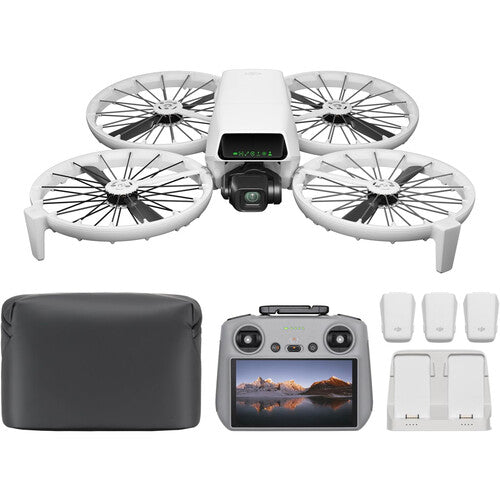 DJI Flip Drone (RC 2 with Fly More Combo) Drone Video 4K60 Seguimiento IA
