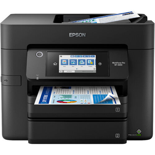 Epson WorkForce Pro WF-4830 Impresora Multifuncional con Resolución 4800 x 2400 dpi y Cartucho Negro T822XL