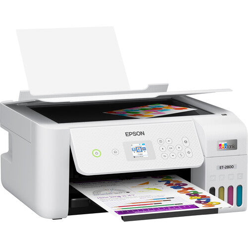 Epson EcoTank ET-2800 Impresora Multifuncional Color Supertanque 10 ppm 5760 x 1440 dpi con Botella de Tinta Negra T522