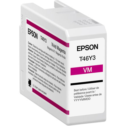 Epson T46Y UltraChrome PRO10 Cartucho de Tinta para Impresora Foto 50mL 10 Colores