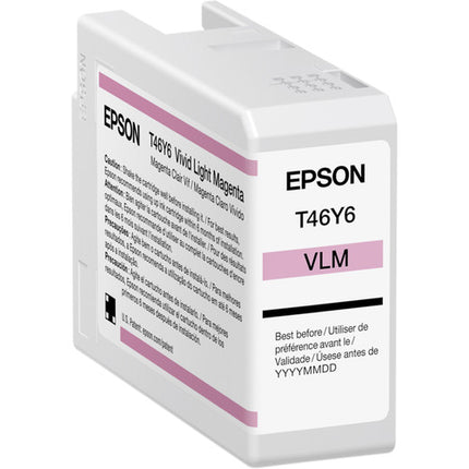 Epson T46Y UltraChrome PRO10 Cartucho de Tinta para Impresora Foto 50mL 10 Colores