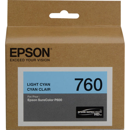 Epson T760 Juego de 8 Cartuchos de Tinta Ultrachrome HD para Impresora SureColor P600 Pigmentados