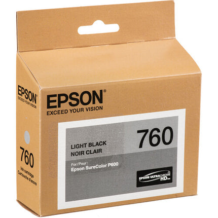 Epson T760 Juego de 8 Cartuchos de Tinta Ultrachrome HD para Impresora SureColor P600 Pigmentados